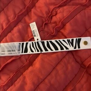 Marc Jacobs Black and White Animal Print Bracelet